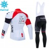 Tenue Maillot M/L + Collant à Bretelles 2020 IAM Cycling Hiver Thermal Fleece N001